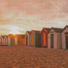 Suffolk Beach Huts Diamond Painting