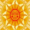 Sun Mandala Diamond Painting