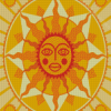 Sun Mandala Diamond Painting