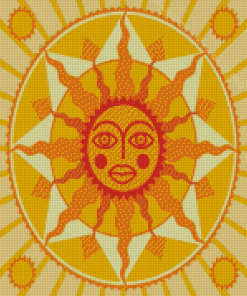 Sun Mandala Diamond Painting