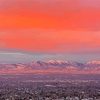 Sunrise Over The Salt Lake Valley Oquirrh Mountains Diamond Painting