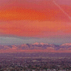 Sunrise Over The Salt Lake Valley Oquirrh Mountains Diamond Painting