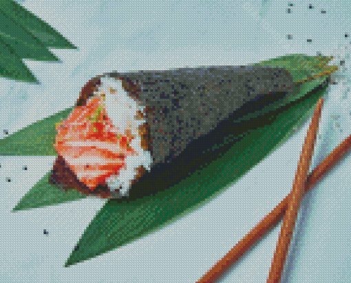 Temaki Sushi Hand Roll Diamond Painting