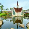 Wailea Church Water Reflection Diamond Painting