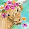 Watercolor Cow Diamond Painting