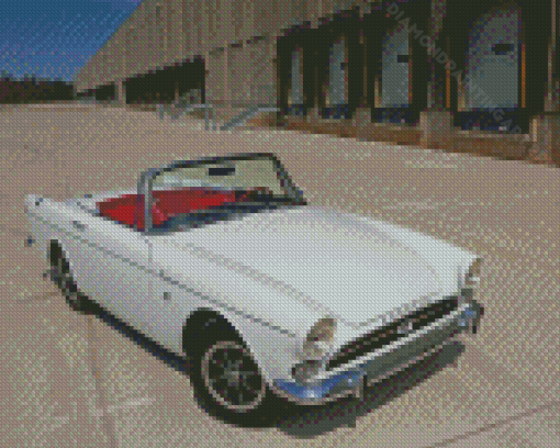 White Sunbeam Car Diamond Painting