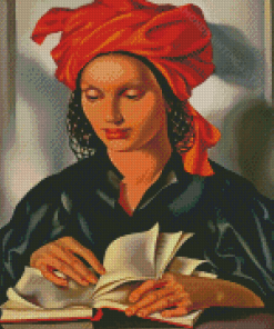 Woman Reading By Tamara Lempicka Diamond Painting