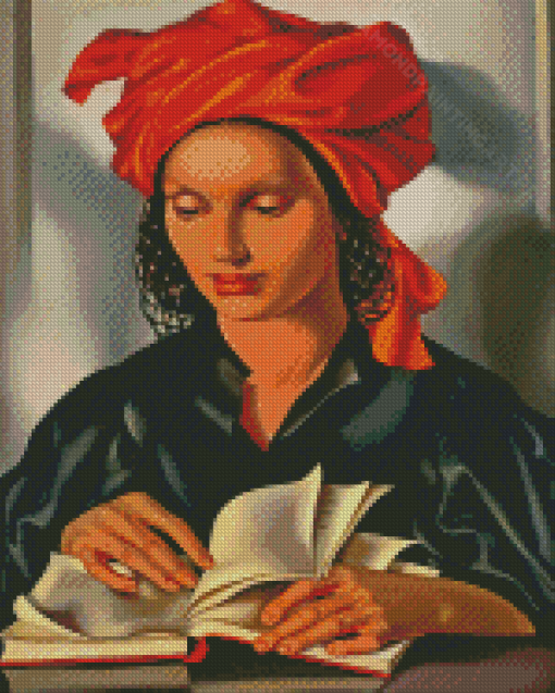 Woman Reading By Tamara Lempicka Diamond Painting