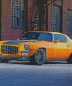 Yellow 1970 Camaro Diamond Painting