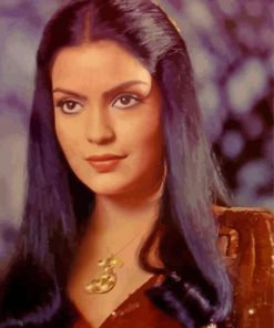 Young Zeenat Aman Diamond Painting