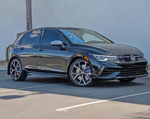 2022 Golf R Black Car Diamond Painting