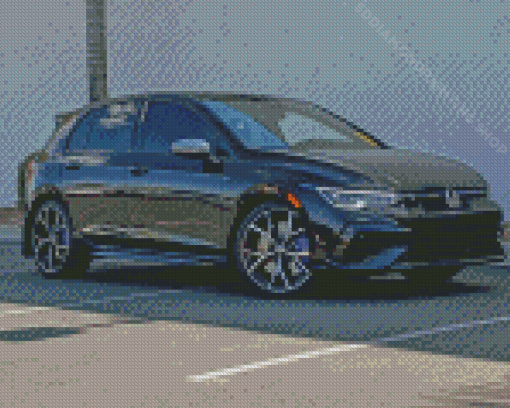 2022 Golf R Black Car Diamond Painting