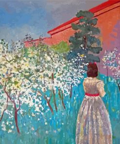 A Garden In Blossom Borisov Musatov Diamond Painting