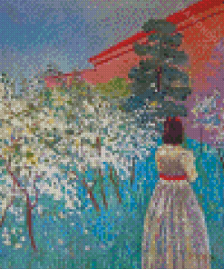 A Garden In Blossom Borisov Musatov Diamond Painting