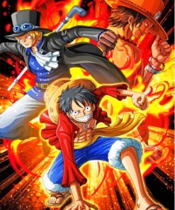 Ace Luffy Sabo Anime Characters Diamond Painting