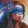 Aesthetic Native Lady Diamond Painting