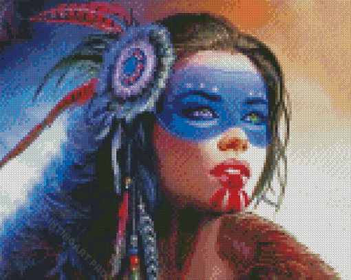 Aesthetic Native Lady Diamond Painting