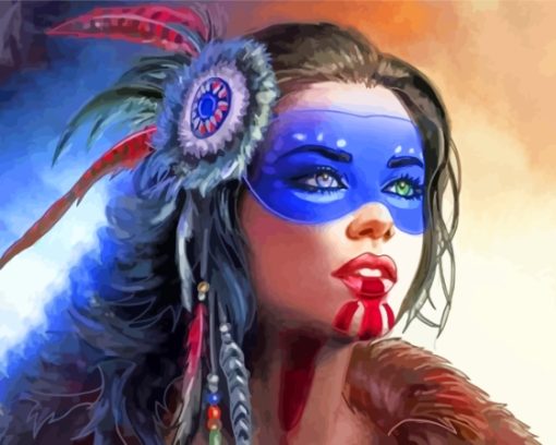 Aesthetic Native Lady Diamond Painting