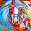 American Indian War Pony Horse Diamond Painting