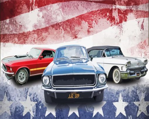 American Cars Diamond Painting