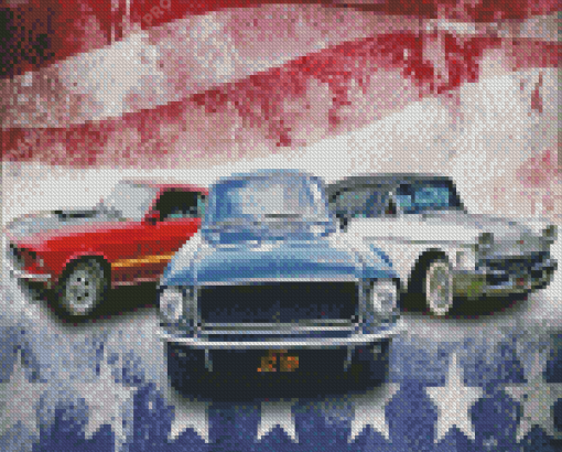 American Cars Diamond Painting