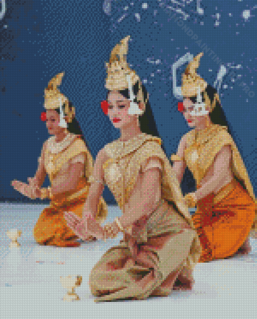 Asia Cambodia Dancers Diamond Painting