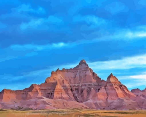 Badlands National Park Night Landscape Diamond Painting