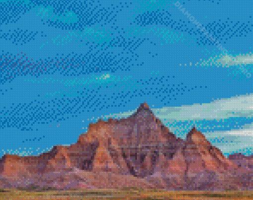 Badlands National Park Night Landscape Diamond Painting