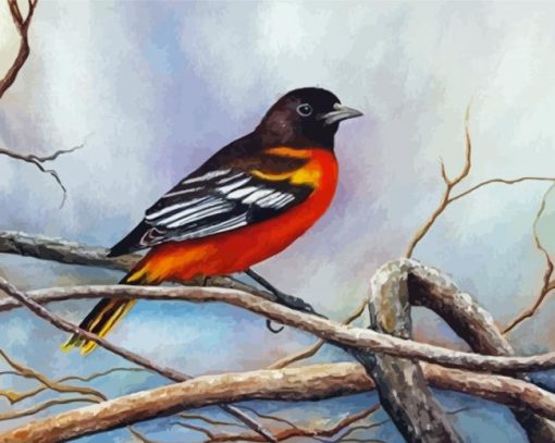 Baltimore Oriole Diamond Painting