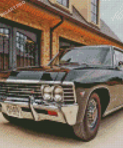 Black 67 Chevy Impala Diamond Painting