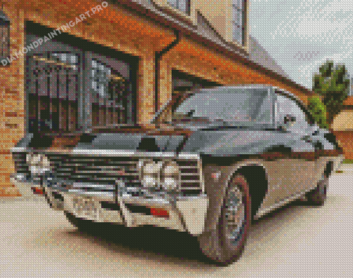 Black 67 Chevy Impala Diamond Painting