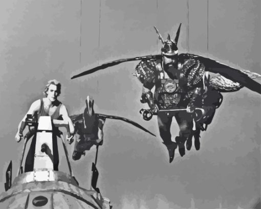 Black And White Flash Gordon Characters Diamond Painting