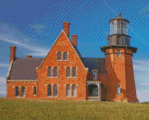 Block Island Lighthouse New Shoreham Diamond Painting