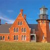 Block Island Lighthouse New Shoreham Diamond Painting