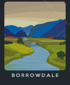 Borrowdale Lake District Poster Diamond Painting