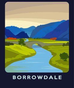 Borrowdale Lake District Poster Diamond Painting