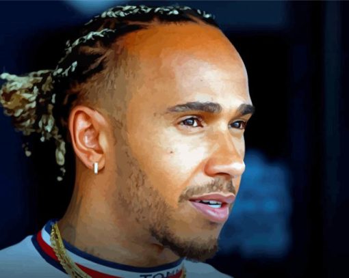 British Driver Lewis Hamilton Diamond Painting