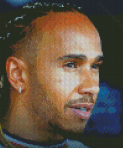 British Driver Lewis Hamilton Diamond Painting