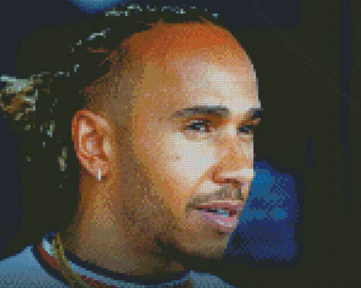 British Driver Lewis Hamilton Diamond Painting