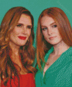 Brooke Shields And Her Daughter Diamond Painting