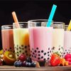 Bubble Tea With Fruits Diamond Painting