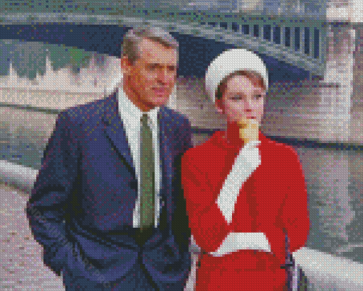 Cary Grant And Audrey Hepburn Diamond Painting