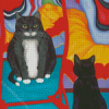 Cat In The Mirror Art Diamond Painting