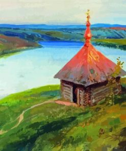 Chapel On The Banks Of The Oka Polenov Diamond Painting