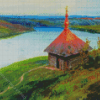 Chapel On The Banks Of The Oka Polenov Diamond Painting