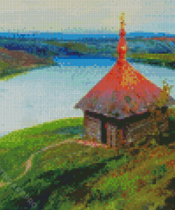 Chapel On The Banks Of The Oka Polenov Diamond Painting