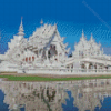 Chiang Rai White Temple Water Reflection Diamond Painting