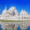 Chiang Rai White Temple Water Reflection Diamond Painting