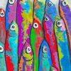 Colorful Sardines Fish Diamond Painting