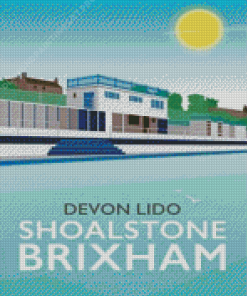 Devon Lido Shoalstone Brixham Poster Diamond Painting